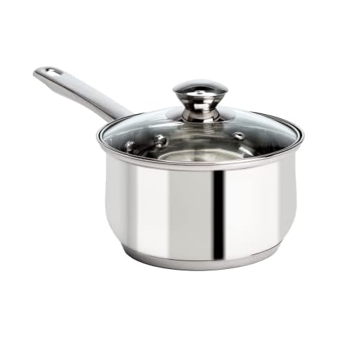 Rorence Stainless Steel Stock Pot with Lid: 6 Quart Stockpot Pasta Pot with  Two Side Spouts, capsule Bottom, Strainer Glass Lid