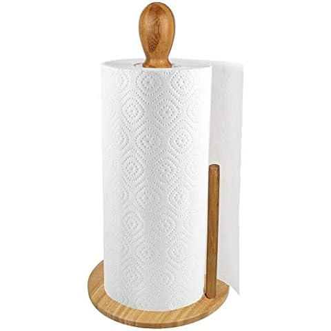 Wood-Paper-Towel-Holder-Under-Cabinet-Kitchen-Handmade - Wall  Mounted/Adhesive No Drill Sturdy Roll Hanging Organizer, Horizontal  Papertowel Dispenser