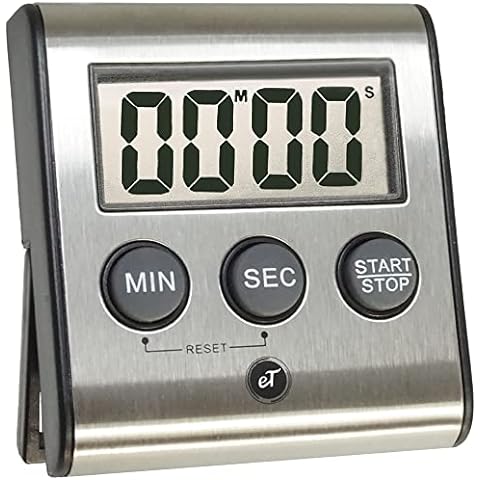 Albayrak Kitchen Timer, Chef Cooking Timer Clock with Loud Alarm, No  Batteries Required, 100% Mechanical - Magnetic Backing, Exquisite Stainless  Steel