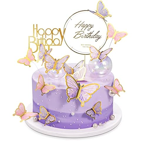 31 Pcs Fairy Cake Toppers, Birthday Cake Topper for Girl, Glitter Cake  Toppers, 30 Fairy Cake Toppers + Happy Birthday for Kids Birthday Cupcake