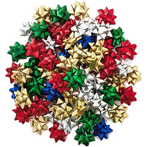 JOYIN 48 Pcs Christmas Gift Wrap Pull Bows (5' Wide) with Ribbon for Boxing Day Decorations, Holiday Decor Present Wrapping.