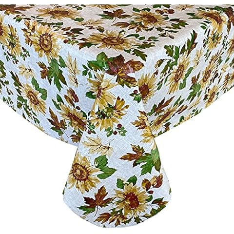 sunflower vinyl tablecloth