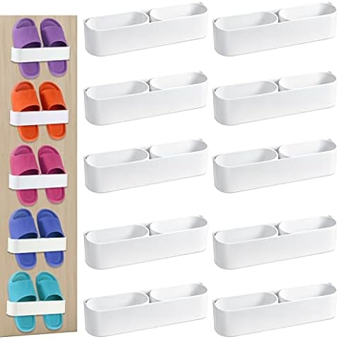 Yocice yocice wall mounted shoes rack 6pack with sticky hanging