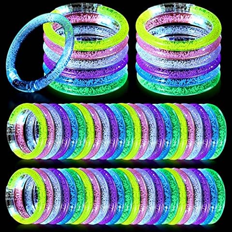 GODANEEY 24PCS Halloween LED Glow Bracelets - LED Bracelets, Glow