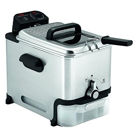Simoe Deep Fryer with Basket 1700W 3.2QT/3L Electric Deep Fat Fryers for  Countertop with Adjustable Temperature, Timer, Lid w/View Window, Drip Hook