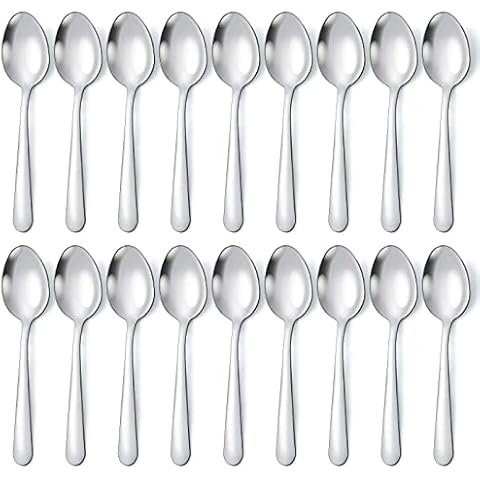 Hiware Dinner Spoons Set, Food Grade Stainless Steel Spoons Silverware for  Home, Kitchen or Restaurant - Mirror Polished, Dishwasher Safe, Set of 12