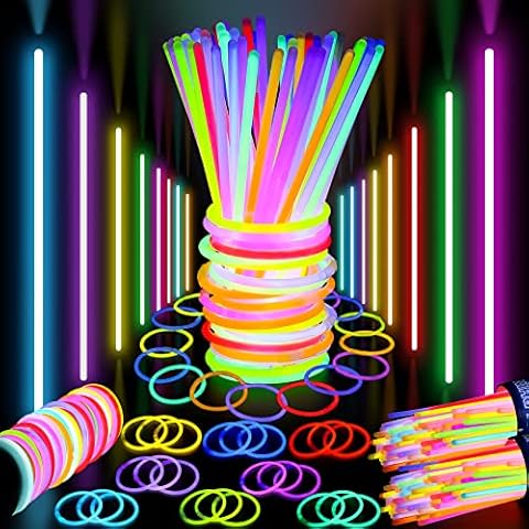 TURNMEON [ Super Bright ] 240 Pack Glow Sticks Bulk New Years Eve Party  Supplies Glow In The