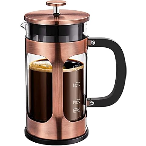 QUQIYSO French Press Coffee Maker, 34 Ounce, 304 Stainless Steel