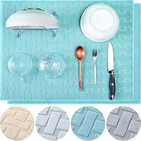 Silicone Dish Drying Mats, BEAUTLOHAS. Drying Mat for Kitchen