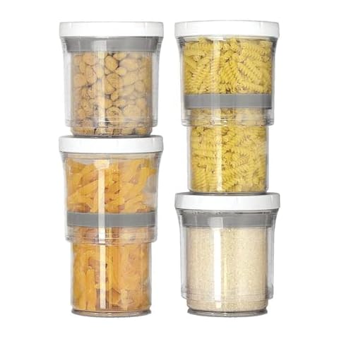 DUJEN Bamboo Food Container Lid Organizer, Kitchen Cabinet Organizer with  Adjustable Dividers for Plastic Lids and Covers Storage, Kitchen Pantry