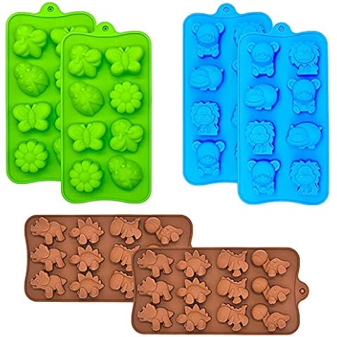 3 Pack Star Shapes Silicone Candy Mold Non-stick Fondant Baking Molds,food  Grade Chocolate Decoration For Muffin Jello For Tool Fat Bombs And Soft Can