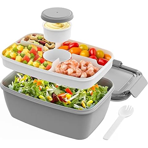 BioSmart Sandwich Container Reusable, BPA Free Plastic Food Storage with Snap-Off, Leak-Proof Lid