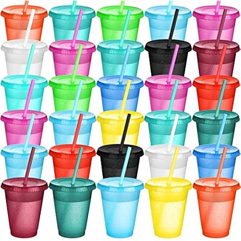 Honeydak Tumbler with Straw and Lid Bulk Water Bottle Iced Coffee Cute  Colors