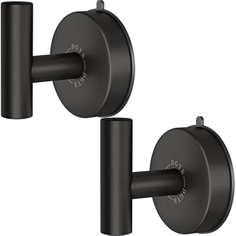 Ninegridisland 3 hooks matte black wall bathroom towel hooks mount  stainless steel heavy duty shower wall