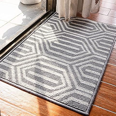 Door Mat Entryway Rug Indoor Outdoor 20X31.5 Front Back Door Mat Non-Slip Entrance  Rug Absorbent Resist Dirt Low-Profile Inside Floor Mats for Patio Garage  Machine Washable 