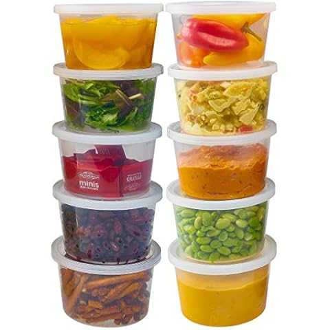 Freshmage Condiment Containers with Lids, Set of 6 2.7-oz Sauce