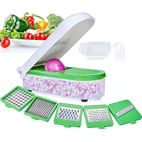 MAIPOR 13-in-1 Vegetable Chopper with 8 Blades - Pro Onion Chopper and  Food Sli