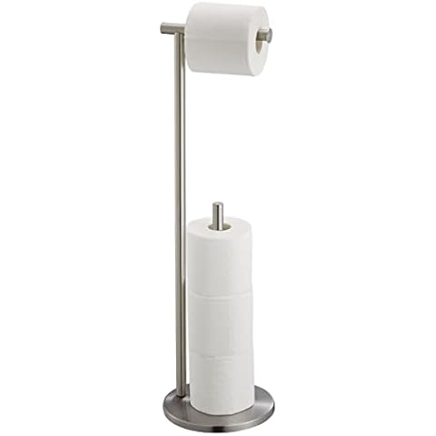 KES Toilet Paper Holder Stand SUS 304 Stainless Steel Rustproof Pedestal  Lavatory Tissue Roll Holder Floor Stand Modern Brushed Finish, BPH283S1-2