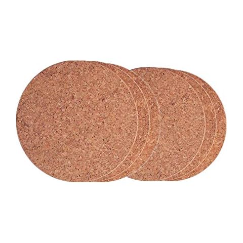 Tuanse Square Cork Trivets 4 x 4 x 0.2 Inch Cork Coasters for Drinks  Absorbent Cork