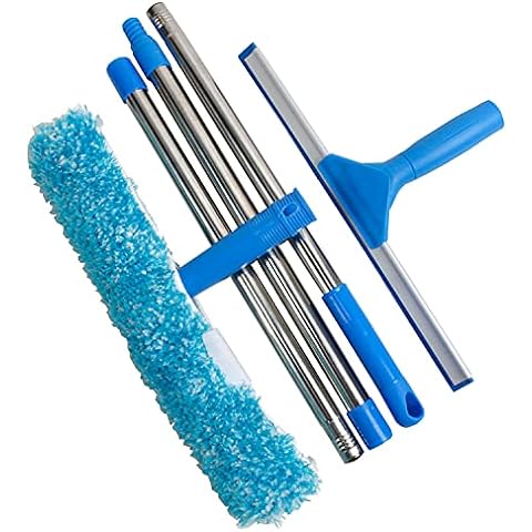Professional Window Cleaning Kit,11-Inch Squeegee with Microfiber