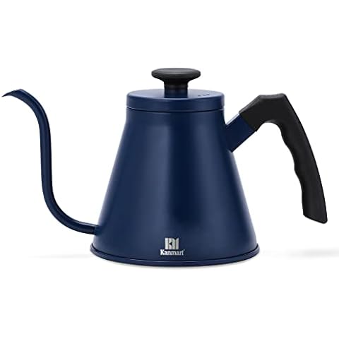 OPUX Pour Over Coffee Kettle with Gooseneck  Stainless Steel Coffee Tea  Kettle with Thermometer 40 oz, Stovetop Induction Goose Necked Kettle Slow  Pour Drip Spout (1.2 Liter, 40 fl oz) Black 