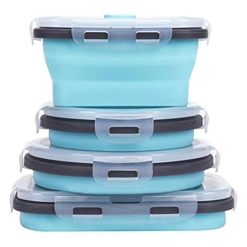 Collapsible Food Storage Containers with Airtight Lid, Annaklin