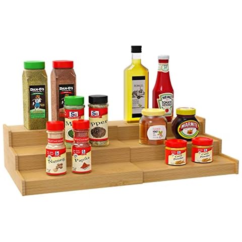 Royal Craft Wood Bamboo Spice Rack Drawer (15.16x 8.3 x 3.3)