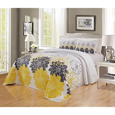 Yellow Full Size Quilts - HiHomePicks