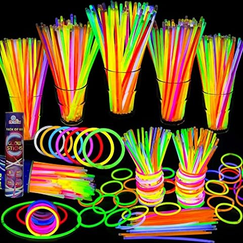  Glow Sticks Bulk Party Favors: 150 PCS 8 Colors Glow in The  Dark Party Supplies 8 Glow Necklaces and Bracelets with Connectors Light  up Birthday Halloween 4th of July Wedding Neon