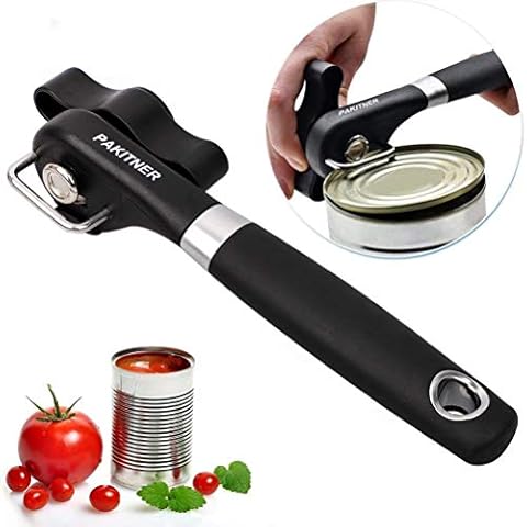 Commercial Can Opener, UHIYEE Hand Crank Can Opener Manual Heavy Duty with  Comfortable Extra-long Handles, Oversized Knob, Large Handheld Can Opener
