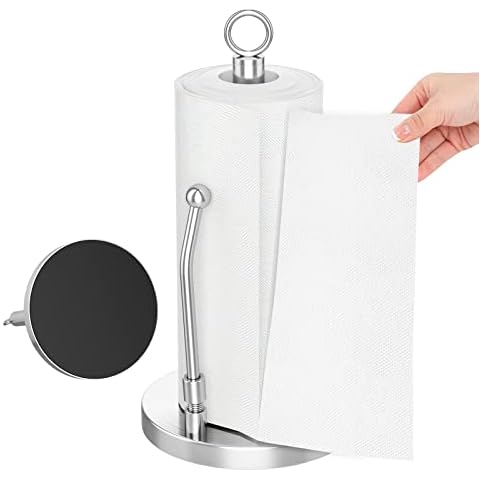 Kasunto Paper towel holder (heavy weighted base)Steel Paper towel