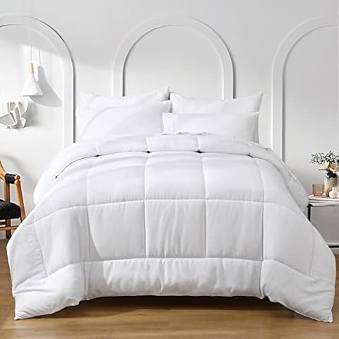  BESTCHIC Grey King Size Comforter Set, 5 Pieces Tufted Bed in a  Bag with Ultra Soft Comforters, Sheets, Pillow Cases and Pillow Shams,  Modern Luxury Hotel Style Reversible Bedding : Home