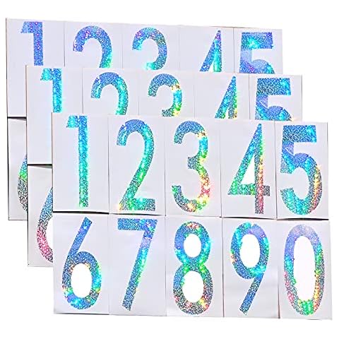 Classic Vertical Mailbox Numbers - 1-10 inches - HOA Custom House Address  Vinyl Sticker - Die Cut Decal - CSB