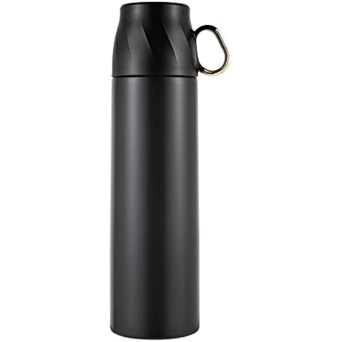 Yerbam 5.5oz Mini Tumbler Stainless Steel Vacuum Insulated Water Bottle  Double Wall Thermos Flask Small Size BPA Free Leakproof (black)