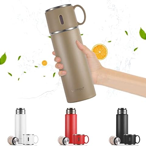 Yerbam 5.5oz Mini Tumbler Stainless Steel Vacuum Insulated Water Bottle  Double Wall Thermos Flask Small Size BPA Free Leakproof (black)