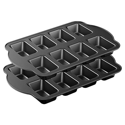 Tiawudi 2 Pack Nonstick Muffin Pan, Carbon Steel Cupcake Pan, 6