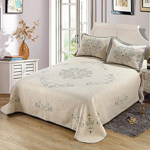 Embroidered Full Size Quilts - HiHomePicks