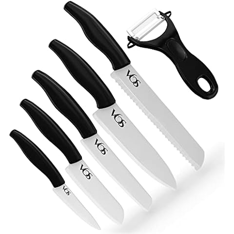 6 Pcs Kitchen Knife Knives Set Professional Sharp Stainless Steel Chef -  OMOFT