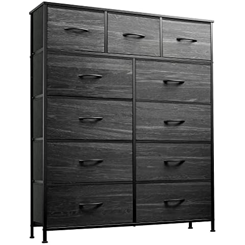 Sorbus Dresser with 6 Drawers - Furniture Storage Tower Unit for Bedroom, Hallway, Closet, Office Organization - Steel Frame, Wood Top, Easy Pull