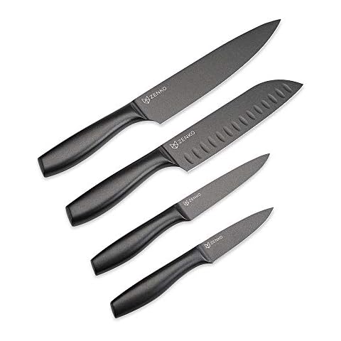 Cuisinart C55-10PCPL Ceramic Coated Knife Set with Blade Guard Sheaths (10-  Piece Set) in Pastel Bright's